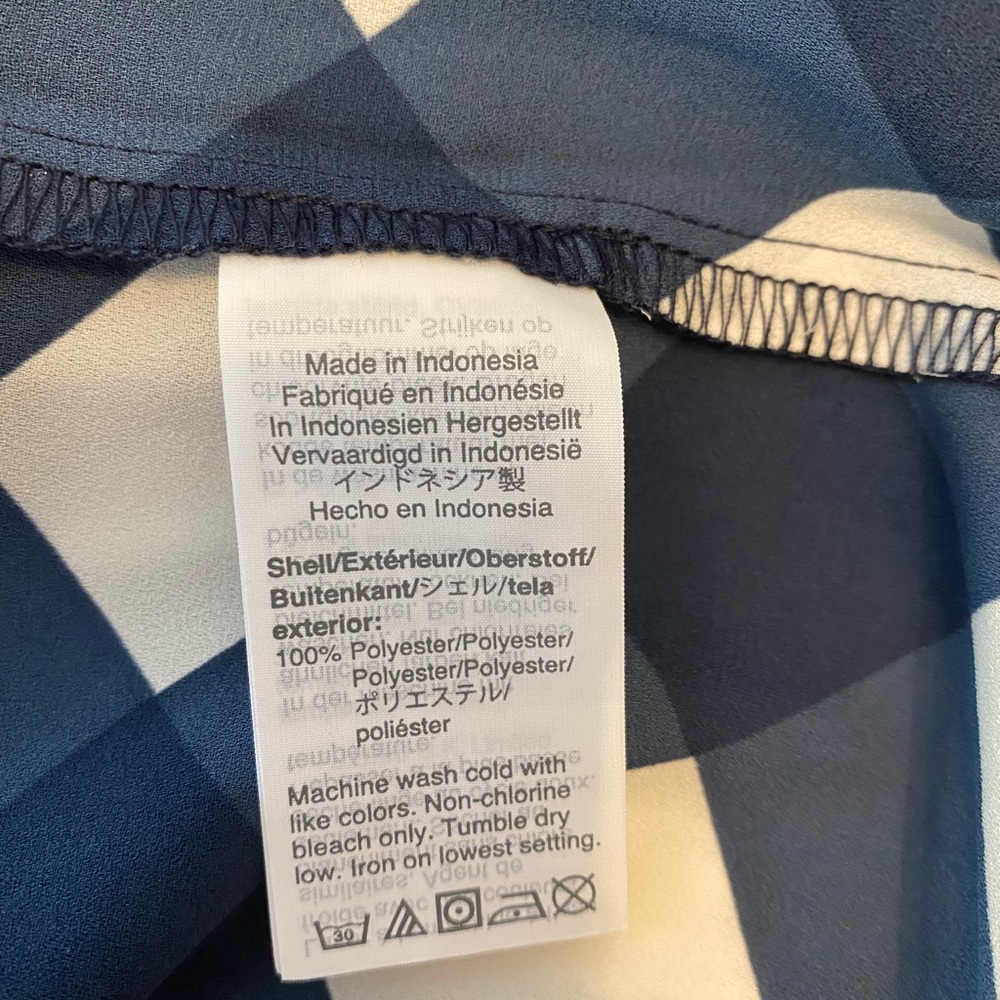 J Crew Factory sleeveless gingham top - Picture 4 of 4